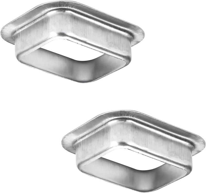 VYH 2" x 3" Rain Gutter Downspout Drop Outlet Aluminum K Style (2 Pack) - Image 1